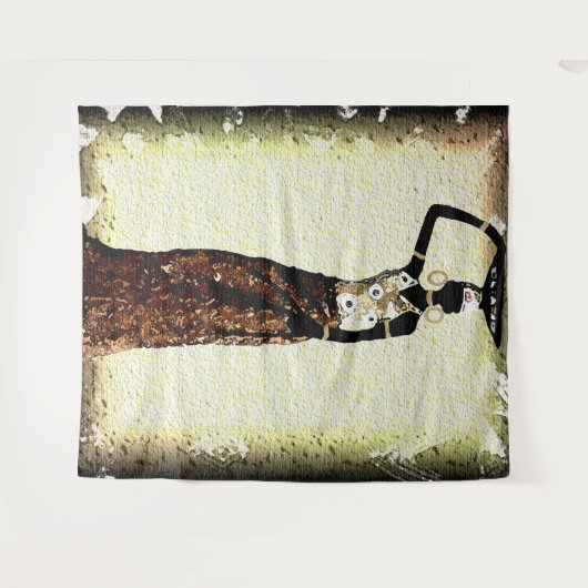 Afrikaanse vrouw wandkleed (Voorkant (horizontaal))