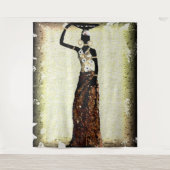 Afrikaanse vrouw wandkleed (Voorkant)