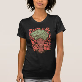 Afrikaanse vrouw zwarte geschiedenis maand t-shirt