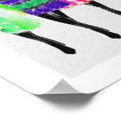 Afrikaanse vrouwelijke gekleurd potloodontwerp poster (Hoek)