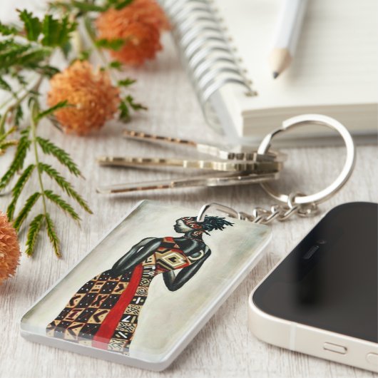 Afrikaanse vrouwelijke sleutelhanger (Voorkant Rechts)