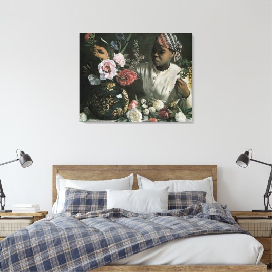 Afrikaanse vrouwelijke volken van Frederic Bazille Canvas Afdruk (Insitu (Slaapkamer))