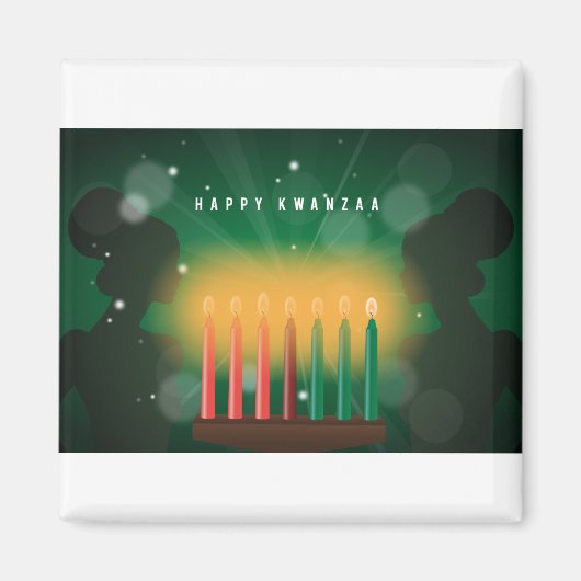afrikaanse vrouwen blij kwanzaa magneet (Voorkant)