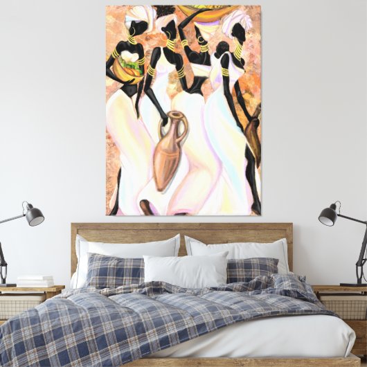 Afrikaanse Vrouwen Canvas (Insitu (Slaapkamer))