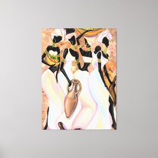 Afrikaanse Vrouwen Canvas Afdruk (Voorkant)