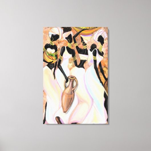 Afrikaanse Vrouwen Canvasprint Canvas Afdruk (Voorkant)