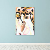 Afrikaanse Vrouwen Canvasprint Canvas Afdruk (Insitu (Houten vloer))