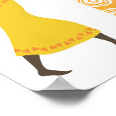 Afrikaanse vrouwen die water vervoeren poster (Hoek)