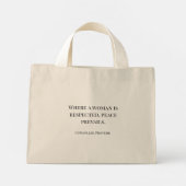 Afrikaanse vrouwen empowerment citaat canvas tas (Achterkant)