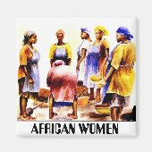 AFRIKAANSE VROUWEN IN NIGERIA MAGNEET (Voorkant)