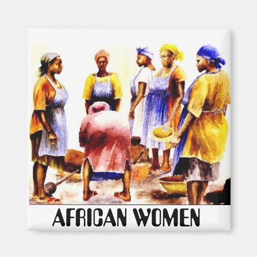 AFRIKAANSE VROUWEN IN NIGERIA MAGNEET (Voorkant)