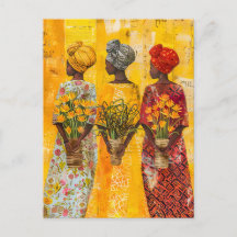 Afrikaanse vrouwen met bloemen