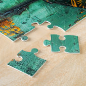 Afrikaanse vrouwen met paraplu's legpuzzel (Zijkant)