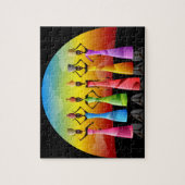 Afrikaanse vrouwen met potloden op hun hoofd legpuzzel (Verticaal)