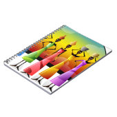 Afrikaanse vrouwen met potloden op hun hoofd notitieboek (Linkerzijde)