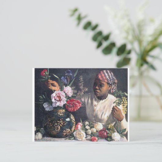 Afrikaanse vrouwen met volken briefkaart (Staand voorkant)