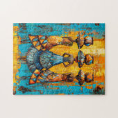 Afrikaanse vrouwen met waterkannen legpuzzel (Horizontaal)