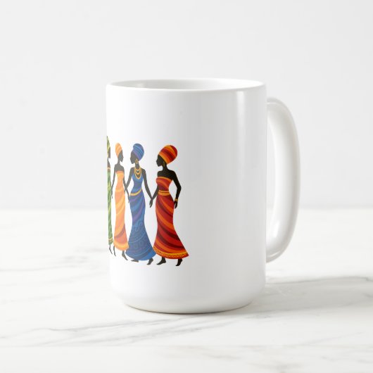 Afrikaanse vrouwen Mok (Voorkant rechts)