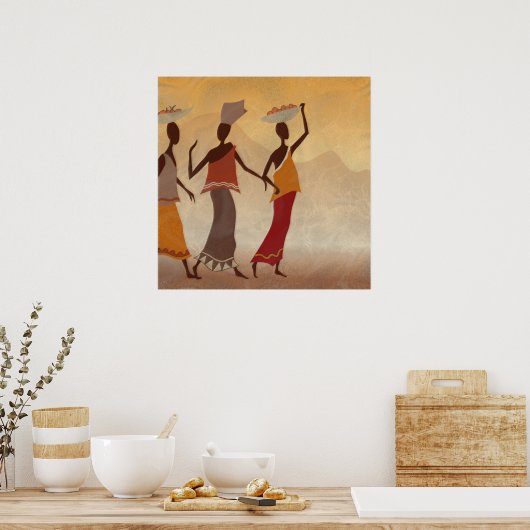 Afrikaanse vrouwen poster (Keuken)