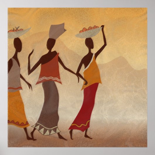 Afrikaanse vrouwen poster (Voorkant)