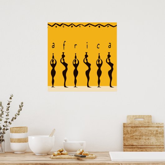 Afrikaanse vrouwen poster (Keuken)
