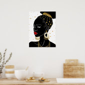 Afrikaanse Vrouwen Poster Kunst (Keuken)