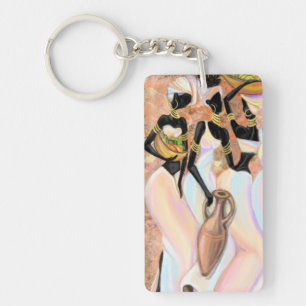 Afrikaanse Vrouwen Sleutelhanger Cadeau Moderne St