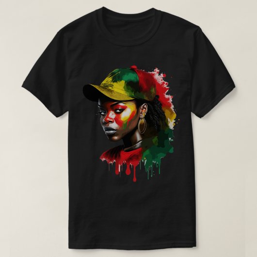 Afrikaanse vrouwen t-shirt (Design voorkant)