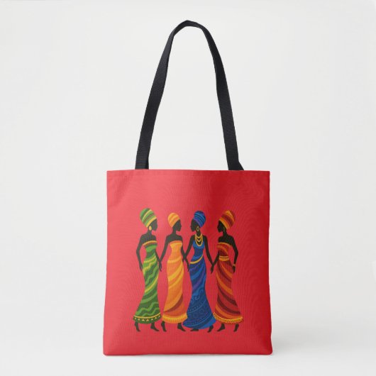 Afrikaanse Vrouwen Tote Bag (Voorkant)