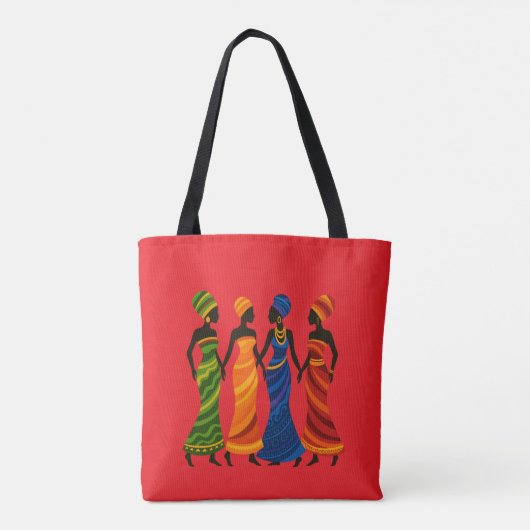 Afrikaanse vrouwen tote bag (Achterkant)