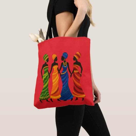 Afrikaanse vrouwen tote bag (Dichtbij)