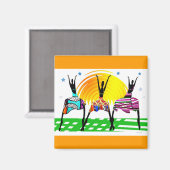 Afrikaanse Vrouwendag Magneet (Voorkant / Achterkant)