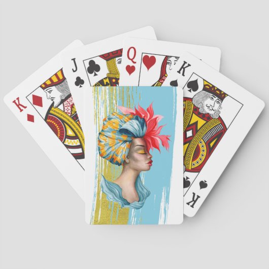 Afrikaanse Vrouwenkaarten Pokerkaarten (Achterkant)