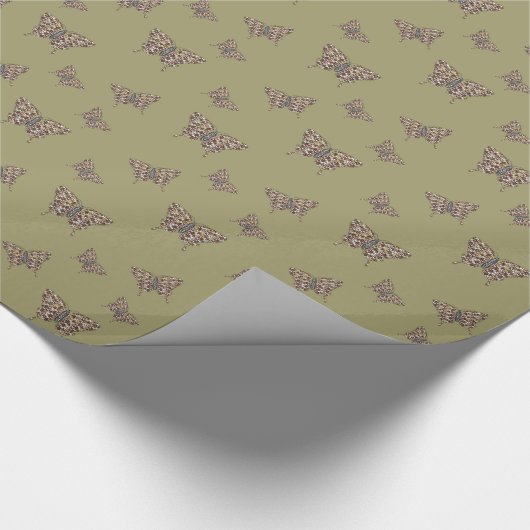 Afrikaanse vuilstaartwappapier cadeaupapier (Hoek)