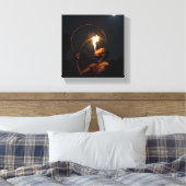 Afrikaanse vuur kunst canvasprint canvas afdruk (Insitu (Slaapkamer))