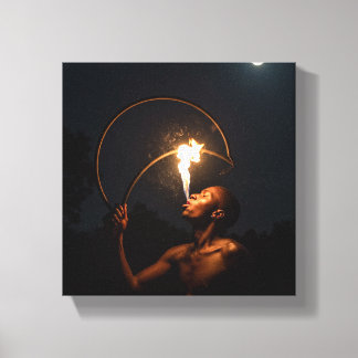 Afrikaanse vuur kunst canvasprint canvas afdruk