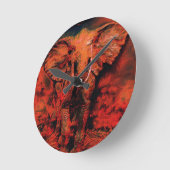 Afrikaanse warmte - wilde olifant    ronde klok (Hoek)