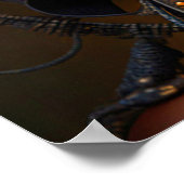 Afrikaanse Warrior Princess Afrofuturism Render Poster (Hoek)