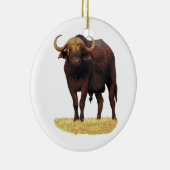 Afrikaanse waterbuffel keramisch ornament (Rechts)