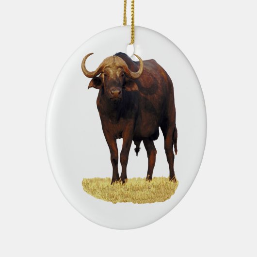 Afrikaanse waterbuffel keramisch ornament (Rechts)