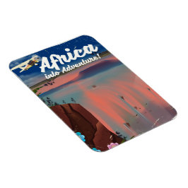 Afrikaanse Waterval Avonturenposter Magneet
