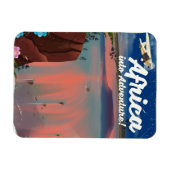 Afrikaanse Waterval Avonturenposter Magneet (Horizontaal)