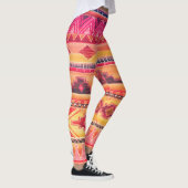 Afrikaanse waterverf, levendig patroon leggings (Rechts)