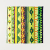 Afrikaanse Waterverf Patroon. Wandkleed (Voorkant (horizontaal))