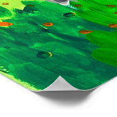 Afrikaanse waterverf poster van olifanten (Hoek)