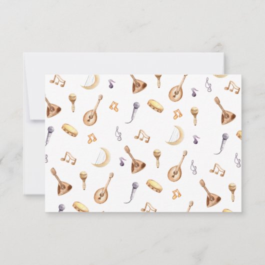 Afrikaanse Waterverven worden op zaterdag gehouden Bedankkaart (Achterkant)