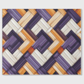 afrikaanse weven mand gelukzaligheid cadeaupapier (Vlak)