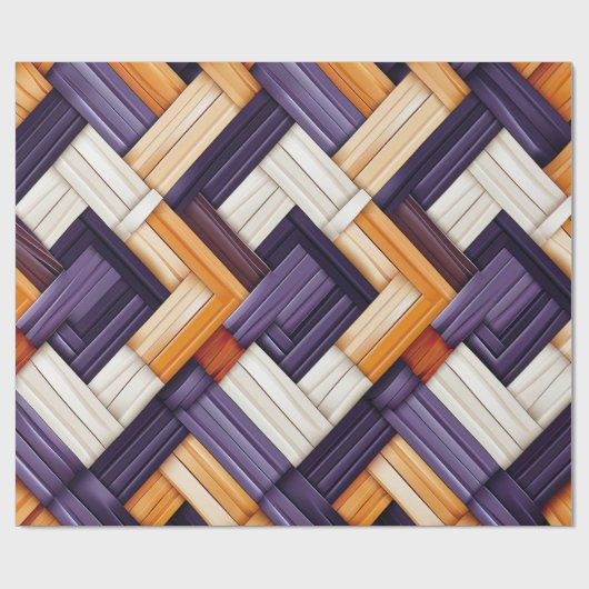 afrikaanse weven mand gelukzaligheid cadeaupapier (Vlak)