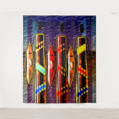 Afrikaanse Wijze Mannen Wandtapijt Wandkleed (Voorkant)