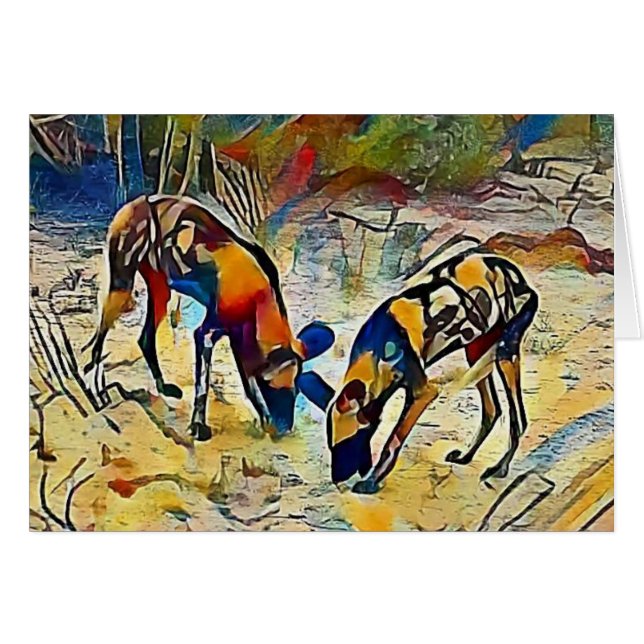 Afrikaanse Wild Dog (Voorkant Horizontaal)